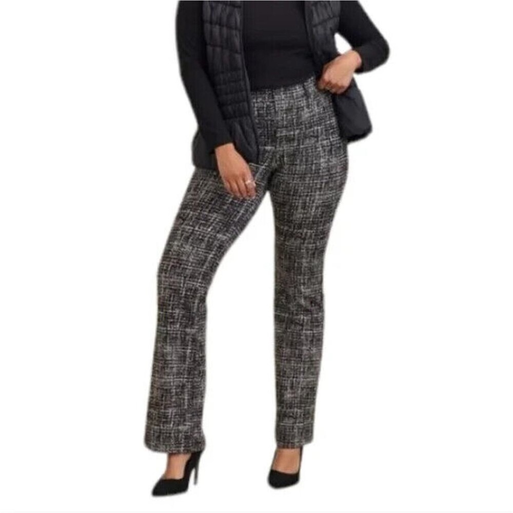 Torrid Bombshell Boot Studio Luxe Ponte High-Rise Pant Black Size 22R Office